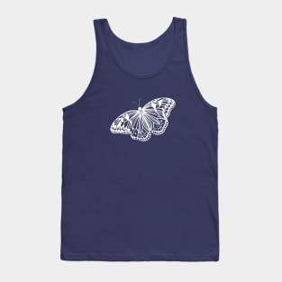 Paper Kite Butterfly Ink Art - dark colors Tank Top